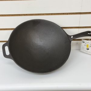 CAST IRON WOK - SEASONED - 4 QT.