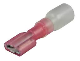 HEAT SHRINK INSULATED DISCONNECT TERMINALS - 22-18 - FEMALE - RED