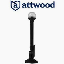 ATTWOOD FOLD-DOWN ALL-ROUND ANTI-GLARE LIGHT - 12"