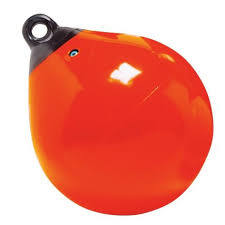 TAYLOR MADE TUFF END INFLATABLE VINYL BUOYS - 21" ORANGE