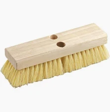 POLY BRISTLE BRUSH 10" WITH WOODEN BASE