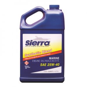 SIERRA SYNTHETIC BLEND ENGINE OIL - 25W-40 - 5 QT / 4.73 L