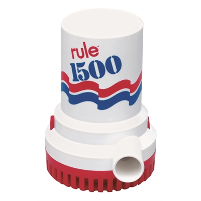 RULE NON-AUTOMATIC BILGE PUMP - 1,500 GPH - 12V