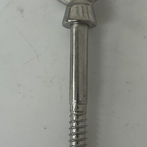 STAINLESS STEEL EYE BOLT WOOD SCREW - 3/8" X 4"
