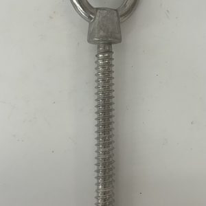 STAINLESS STEEL EYE BOLT WOOD SCREW - 1/2" X 4-3/4"