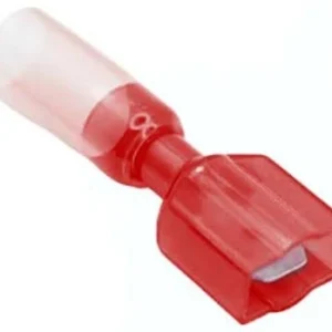 HEAT SHRINK INSULATED DISCONNECT TERMINALS - 22-18 - MALE - RED