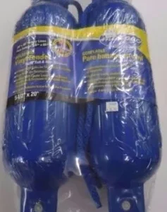 MARPAC FENDER QUICK PACK - 2 PER PACK - BLUE - 6.5" X 20"