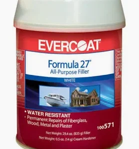FIBERGLASS EVERCOAT FORMULA 27 PLASTIC FILLER - PINT