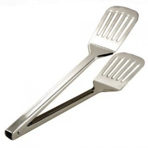 TONGS - DOUBLE MEAT TURNER - 4" X 3"