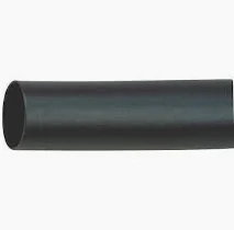 HEAT SHRINK VINYL SLEEVE - 3/8" x 6" - BLACK