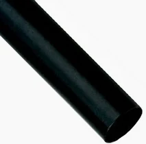 HEAT SHRINK VINYL SLEEVE - 1/2" x 6" - BLACK