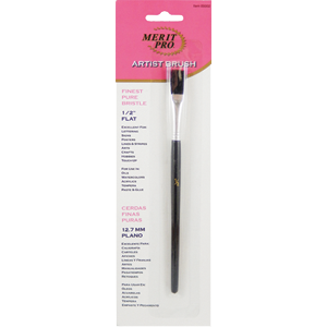 MERIT PRO FLAT BRISTLE BRUSH - 1/4"