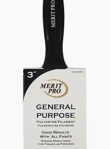MERIT PRO GENERAL PURPOSE POLYESTER BRUSH - 3"