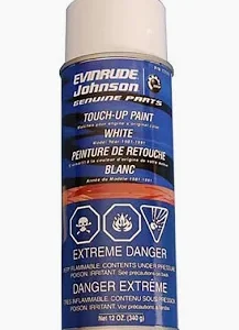 BRP EVINRUDE / JOHNSON ENGINE SPRAY PAINT - WHITE