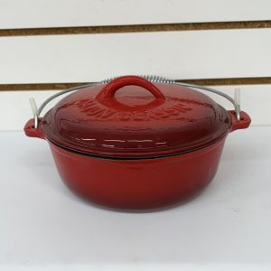 ENAMEL COATED DUTCH OVEN - 2 QT. - RED