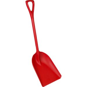 REMCO PLASTIC ONE-PIECE SHOVEL - 14" BLADE - RED