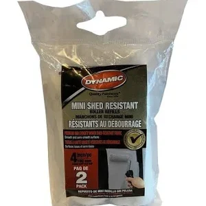 DYNAMIC MINI ROLLER REFILL - SHED RESISTANT - 4", 3/8" NAP