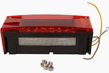 OPTRONICS L.E.D. WATERPROOF TAIL LIGHT - REPLACEMENT LIGHT & LENS - LEFT