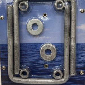 TOUGH GUY GALVANIZED SQUARE U-BOLT - 3/8" X 3.06" W X 4.5" L