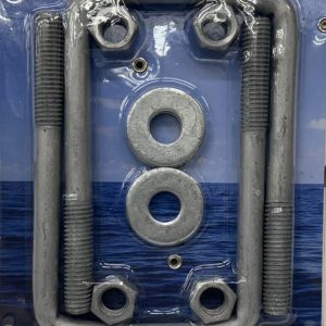 TOUGH GUY GALVANIZED SQUARE U-BOLT - 1/2" X 3.06" W X 5.31" L