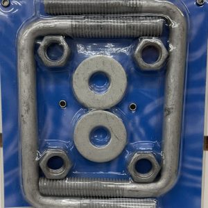 TOUGH GUY GALVANIZED SQUARE U-BOLT - 1/2" X 4-1/8" W X 3" L