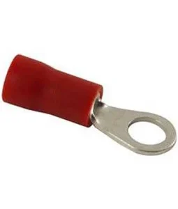 VINYL INSULATED RING TONGUE TERMINAL - RED 22-18 AWG - #10 STUD