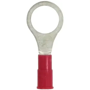 VINYL INSULATED RING TONGUE TERMINAL - RED  22-18 AWG - 5/16" STUD