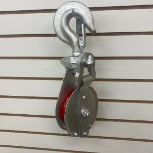 BLOCK 8" STEEL SNATCH W/HOOK