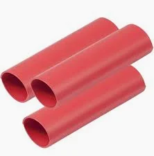 ANCOR 3/4" X 3" RED BATTERY CABLE TUBE 3/PK
