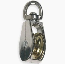 BLOCK 2" SINGLE SWIVEL STAINLESS STEEL