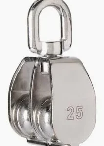 BLOCK 1-1/4" DOUBLE STAINLESS STEEL