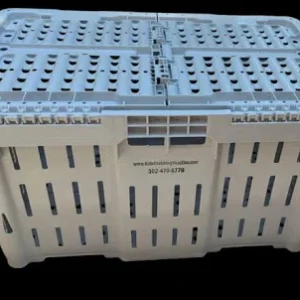 CRAB CRATE "LUG" W/ LID (GRAY)