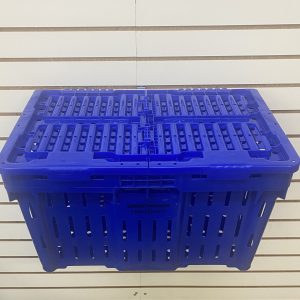 CRAB CRATE "LUG" W/ LID (BLUE)