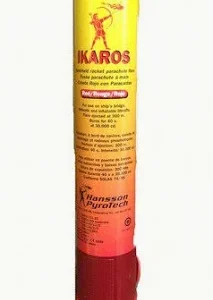 IKAROS PARACHUTE ROCKET RED FLARE C13401P