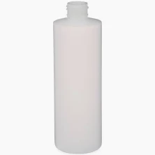 BOTTLE 8oz. HDPE NAT. CYL.