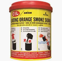 SOLAS ORANGE FLOATING SMOKE SIGNAL