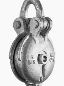 BLOCK 4" YARDING GALVANIZED W/ FIXED BAIL