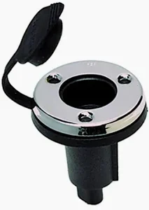 PERKO 2-PIN PLUG-IN TYPE WITH WATERPROOF SNAP-ON COVER