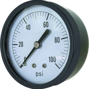 PRESSURE GAUGE BACK MOUNT 0 - 100 PSI