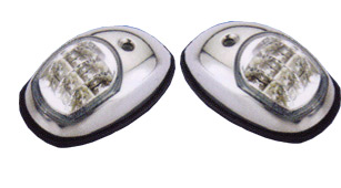 MARPAC LED SIDE LIGHTS - VERTICLE MOUNT - STAINLESS STEEL