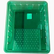 MIDSTATE PLASTICS 6" GREEN PLASTIC PAINT TRAY W/GRID 82177