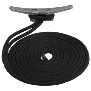 MARPAC PREMIER DOUBLE BRAIDED NYLON DOCK LINE - 5/8" X 35' / BLACK