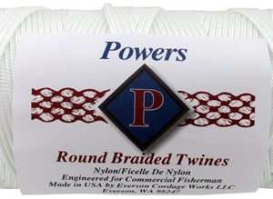 WHITE ROUND BRAIDED TWINE #120 / 1LB SPOOL