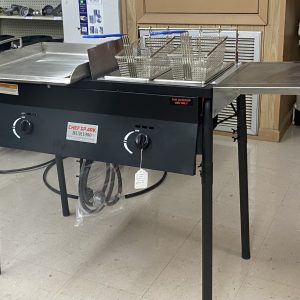 CAJUN CLASSIC 2 TANK FRYER W/ GRIDDLE