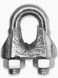 CABLE CLAMP / CLIP GALVANIZED 1"