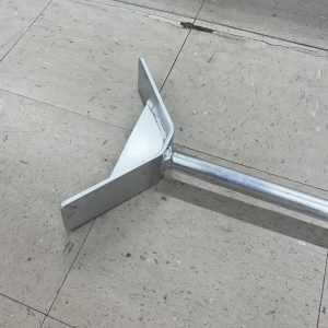 PUSH POLE 1PC STANDARD FOOT 10' ALUMINUM