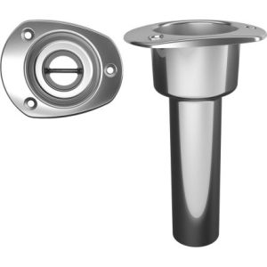 MATE SERIES STAINLESS STEEL 0 DEGREE ROD & CUP HOLDER-OPEN-OVAL TOP