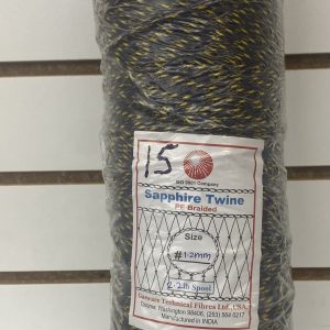 SAPPHIRE PE BRAIDED TWINE #15 / 1.2 MM / 2.2 LB SPOOL