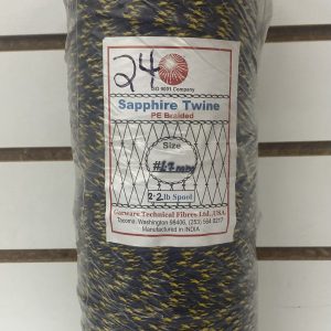 SAPPHIRE PE BRAIDED TWINE #24 / 1.7 MM 2.2 LB SPOOL