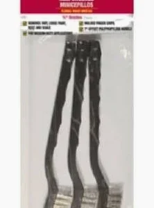 HYDE BRASS BRISTLE MINI WIRE BRUSH (3 PACK)